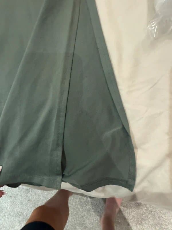 Bershka Satin Green Bershka Skirt