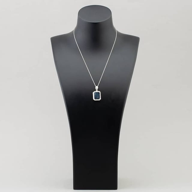T.H.Baker T.H.Baker Women's Silver Plain Rectangular Locket P-31086 - 2