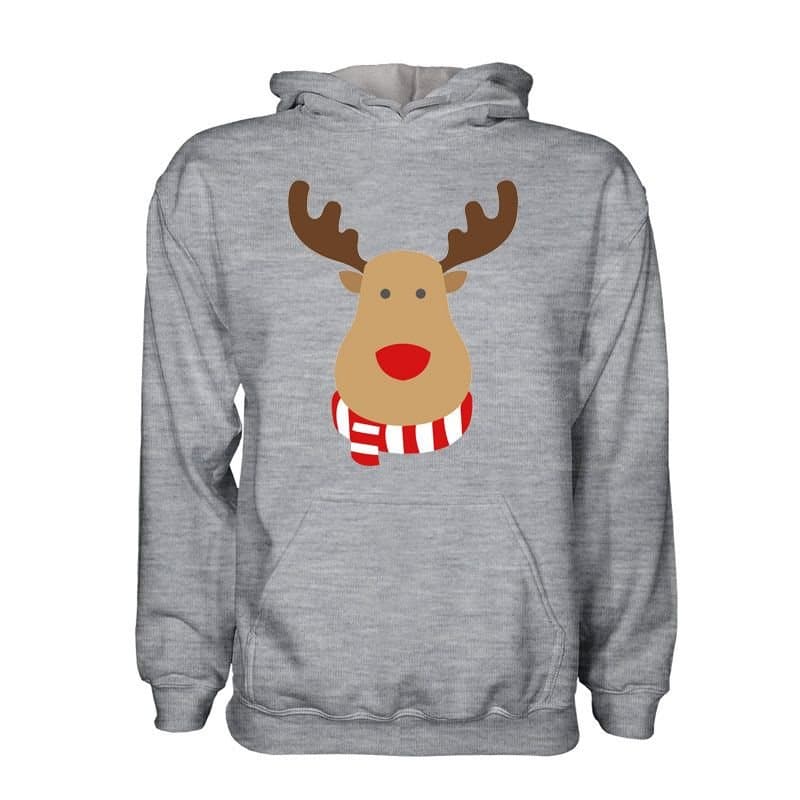 Sporting Gijon Sporting Gijon Men's Rudolph Supporters Hoodie in Grey
