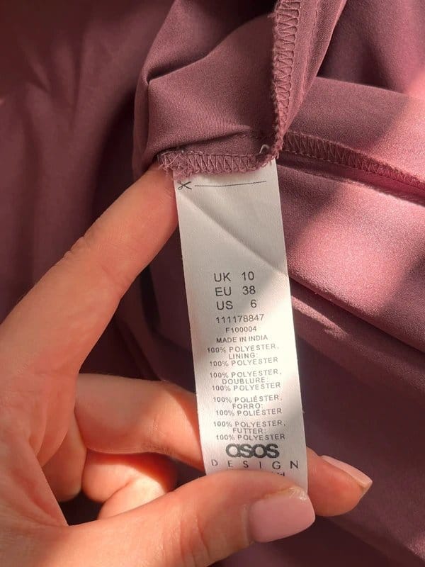 ASOS Design Purple Ruched Maxi Dress with Wrap Waist