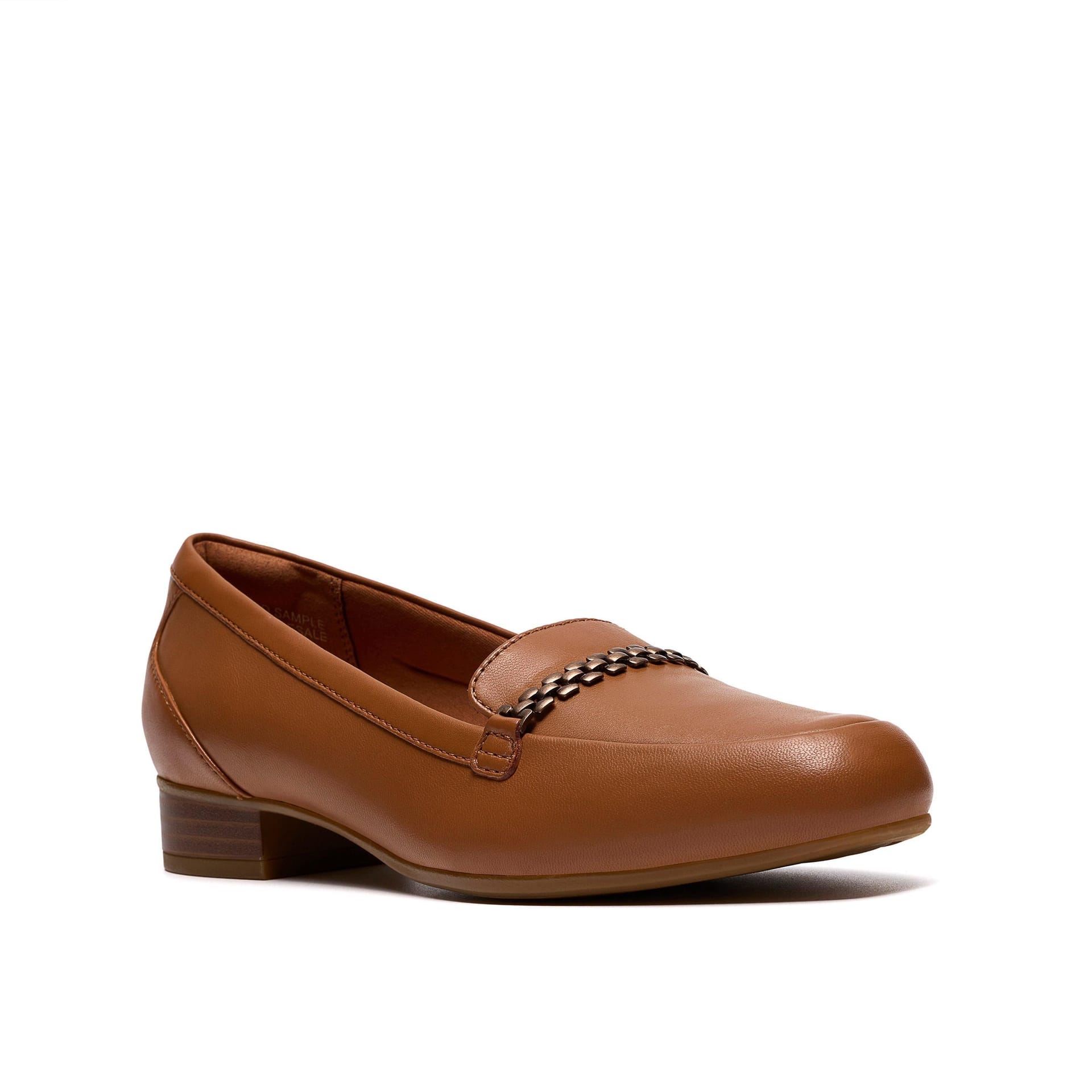 Clarks Clarks Women's Juliet Mia Tan Leather Loafers, Slip Ons in Brown - 4
