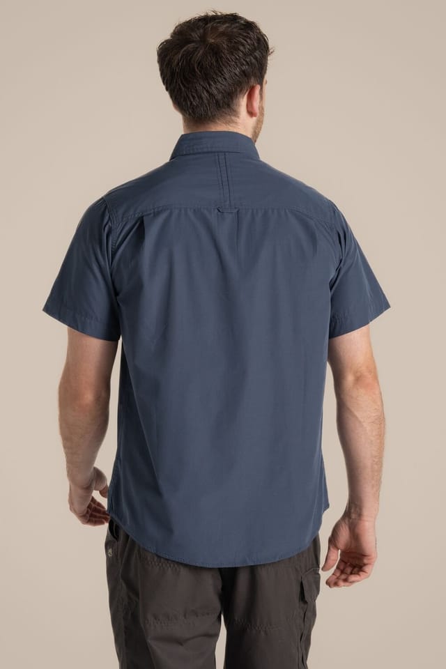 Craghoppers Craghoppers Men's NosiDefense Cotton-Blend 'Kiwi' Short Sleeve Shirt in Pale Blue - 2