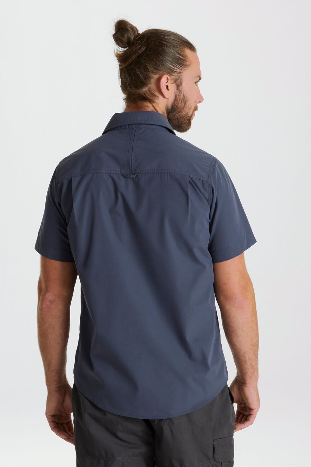 Craghoppers Craghoppers Men's NosiDefense Cotton-Blend 'Kiwi' Short Sleeve Shirt in Pale Blue - 4