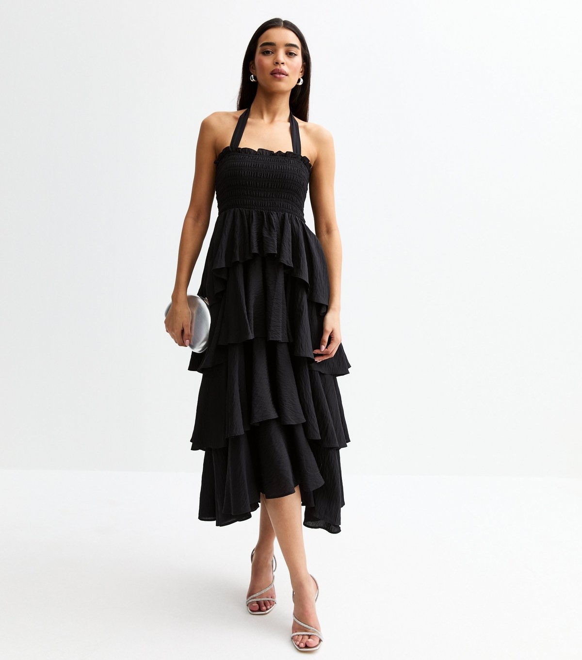 New Look Women's Black Multiway Tiered Midi Dress New Look - 3