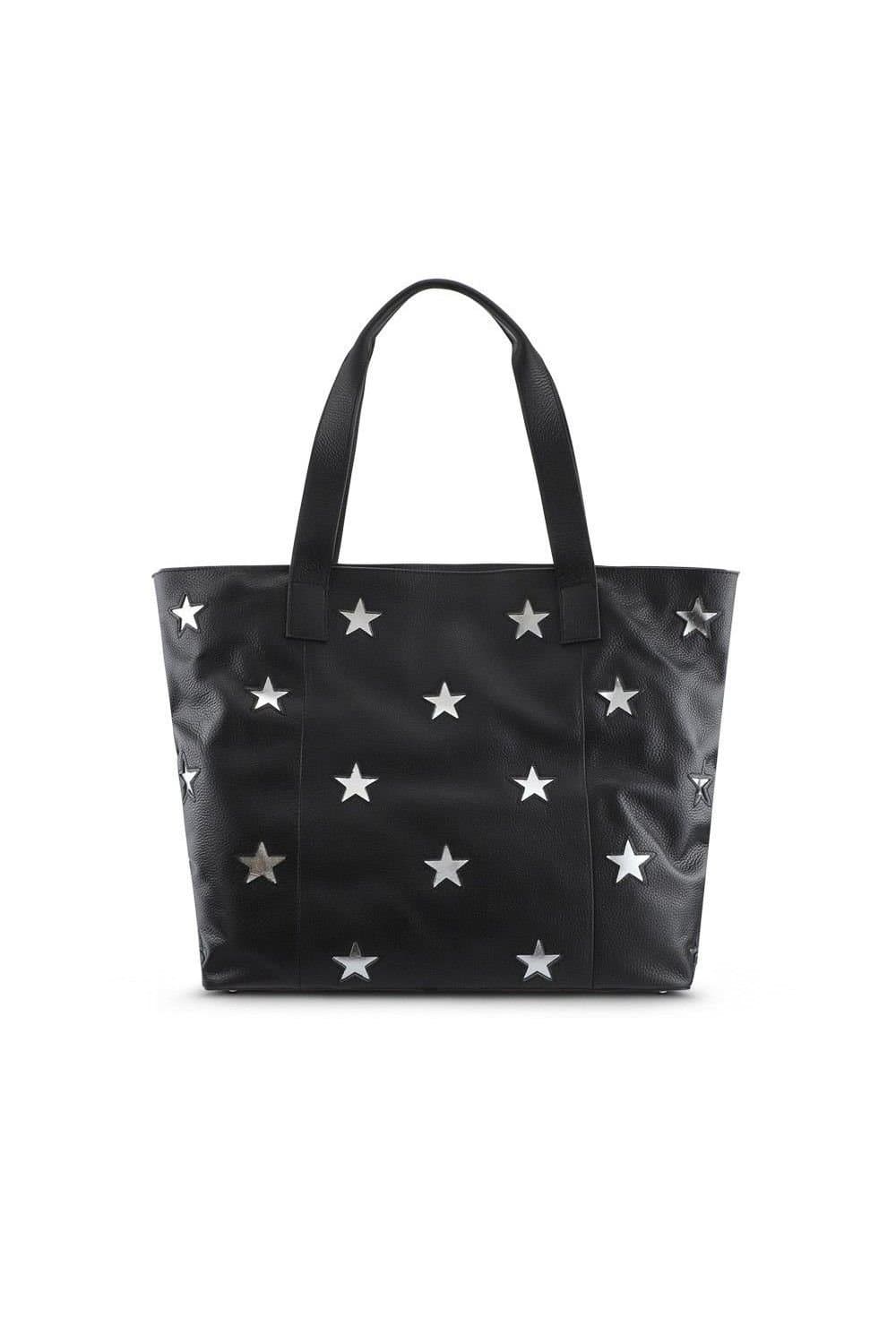 Jones Bootmaker Jones Bootmaker Black Star Leather Tote Bag