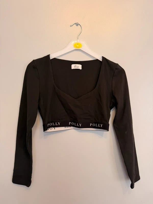 Oh Polly oh polly long sleeve cropped top