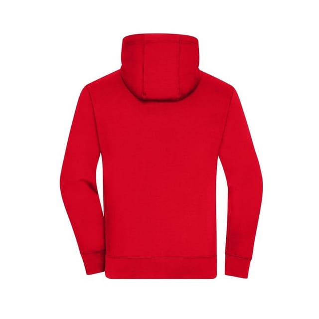 James and Nicholson James and Nicholson Men's Lifestyle Full Zip Hoodie in Red - 2
