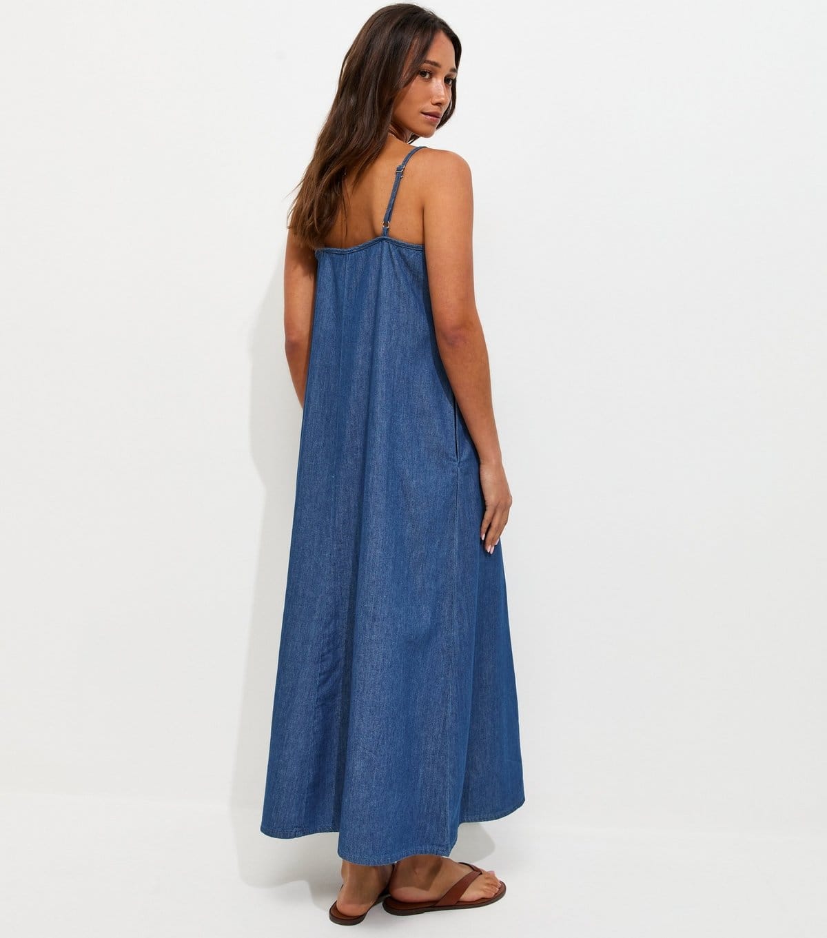 New Look Women's Blue Denim Midaxi Dress New Look - 4