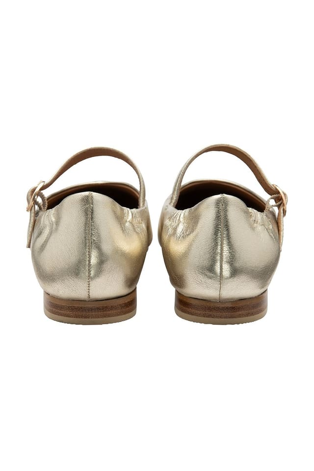 Ravel Ravel Women's 'Lanton' Leather Mule Sandals in Gold - 3