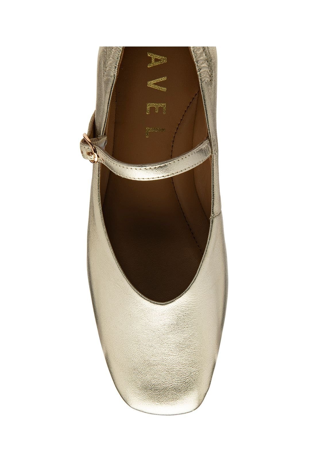 Ravel Ravel Women's 'Lanton' Leather Mule Sandals in Gold - 4