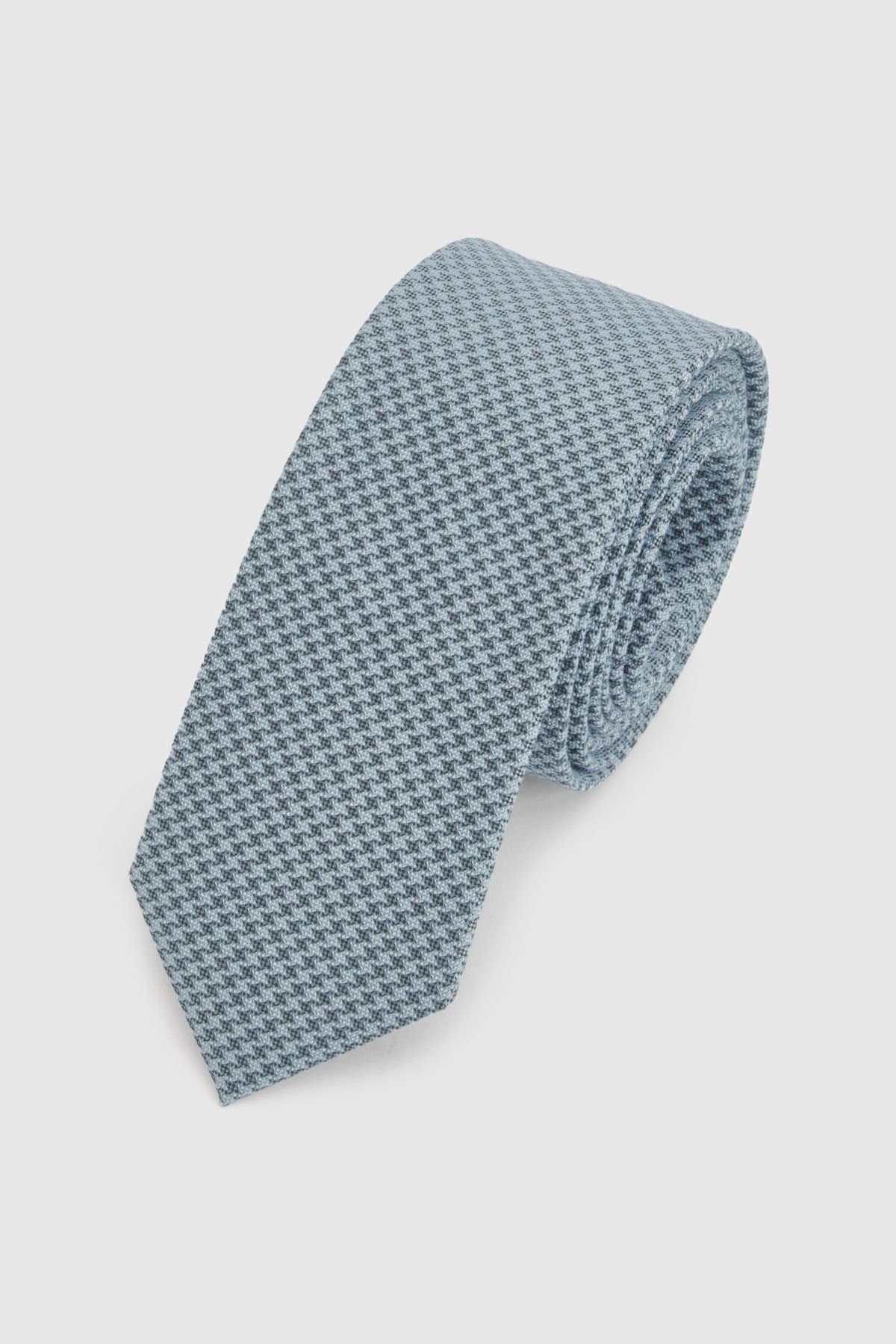 Burton Burton Men's Blue Houndstooth Tie