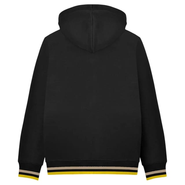 Lambretta Lambretta Men's Full Zip Hoodie in True Black - 2