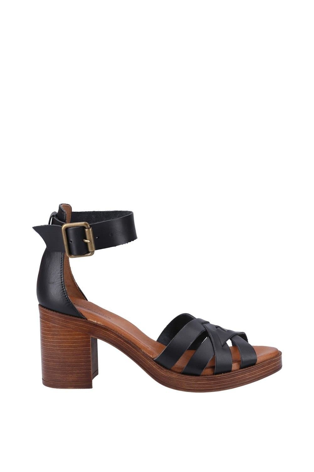Hush Puppies Hush Puppies Black Leather Giselle Sandal