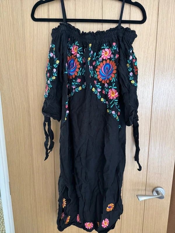 Never Fully Dressed Never Fully Dressed black embroidered dress