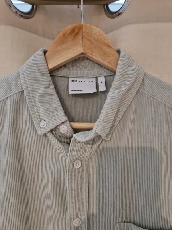 ASOS Design Asos Design - Mint Cord Shirt