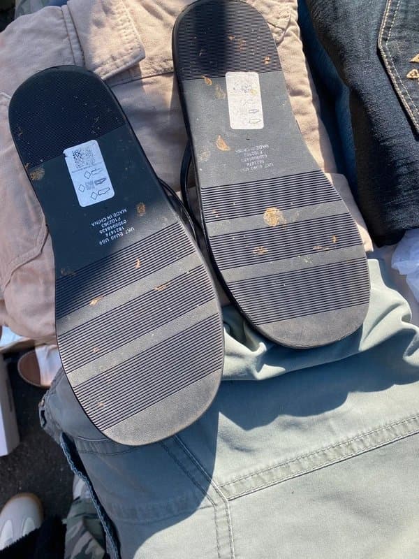 ASOS ASOS Black Flatform Flip Flops size 7