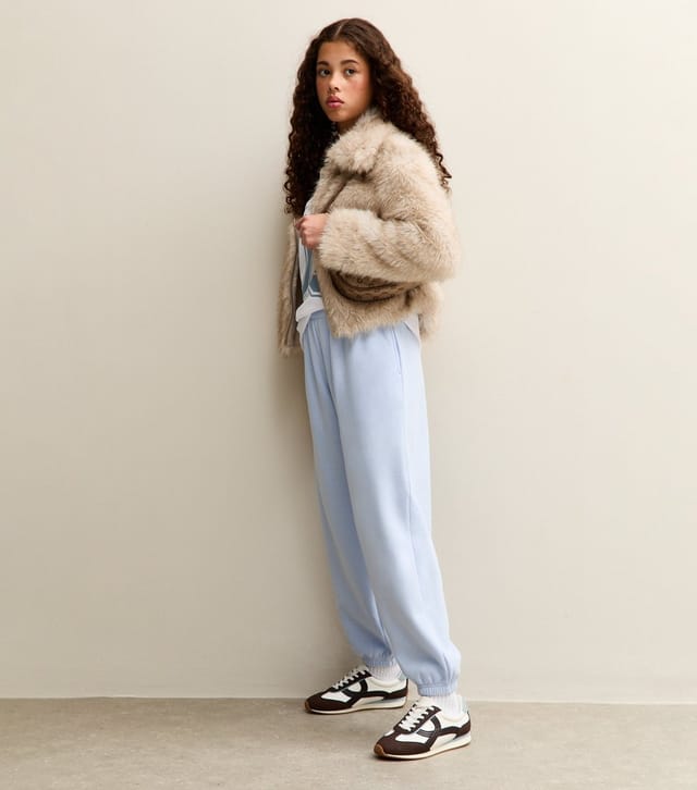 New Look Girls' Light Blue Oversized Cuff Joggers New Look - 3