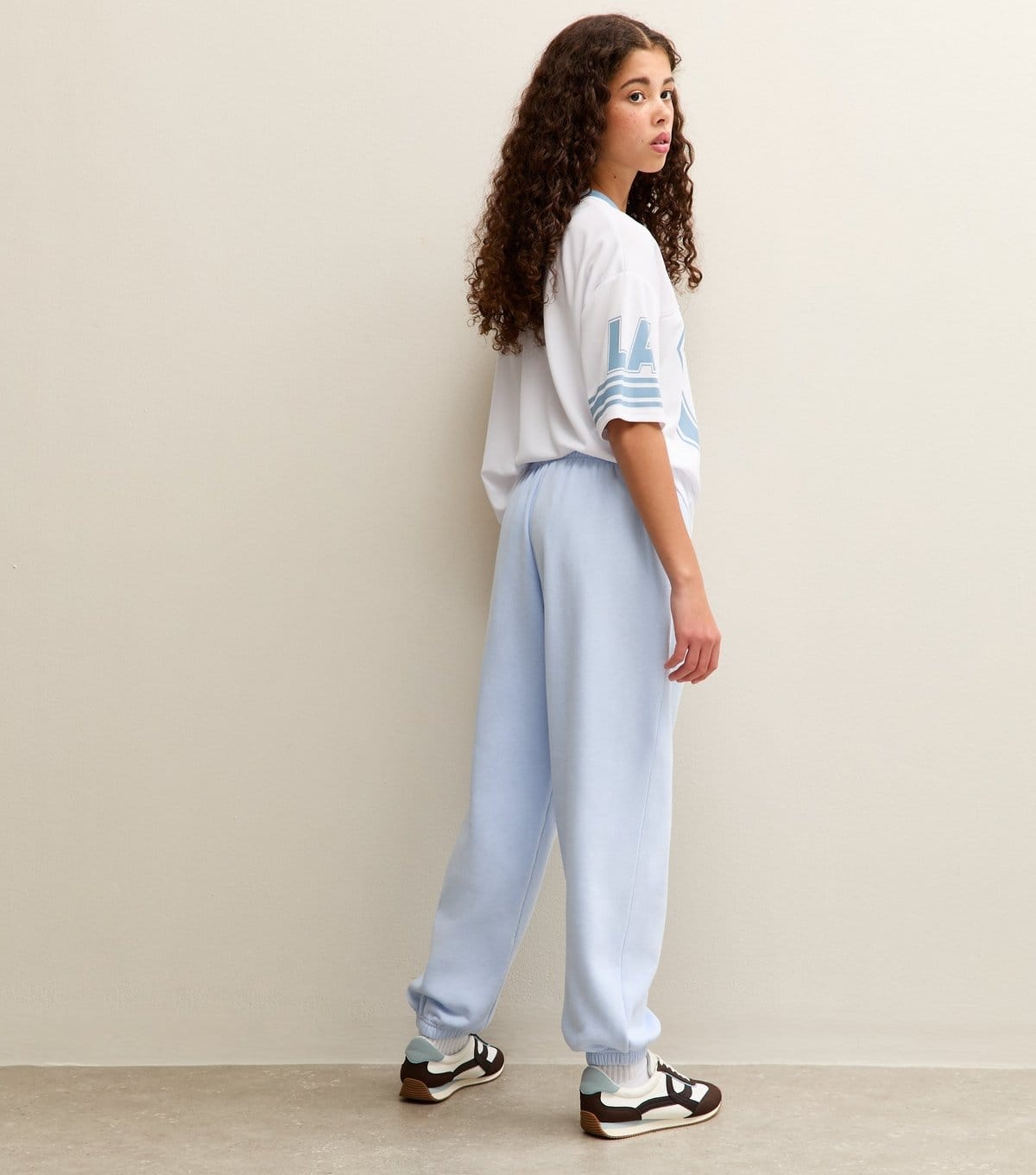 New Look Girls' Light Blue Oversized Cuff Joggers New Look - 4