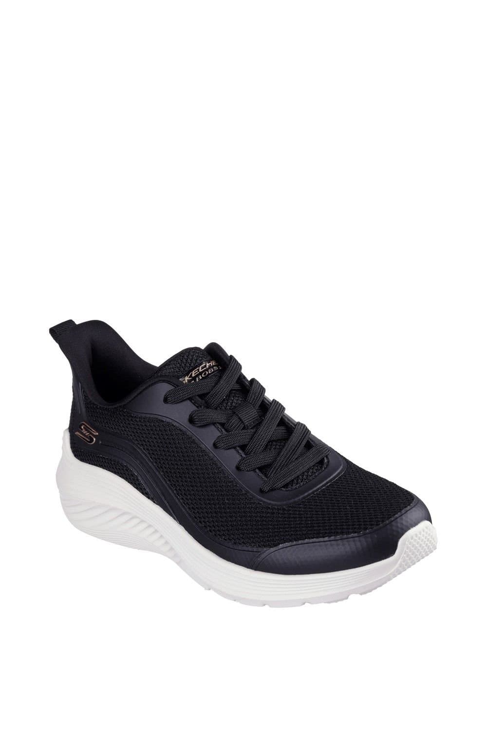 Skechers Skechers Women's Bobs Squad Waves Still Wading Trainers in Black