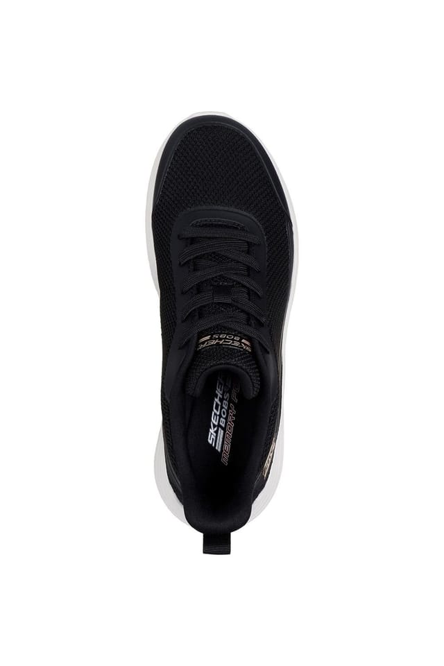 Skechers Skechers Women's Bobs Squad Waves Still Wading Trainers in Black - 3