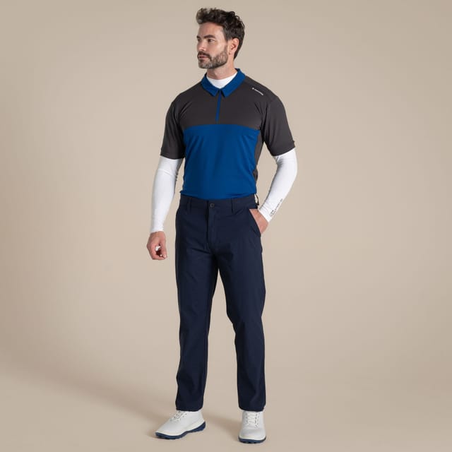 Craghoppers Craghoppers Men's NosiLife Insect-Repellent Long Sleeved Golf Mock Neck Top in White - 3