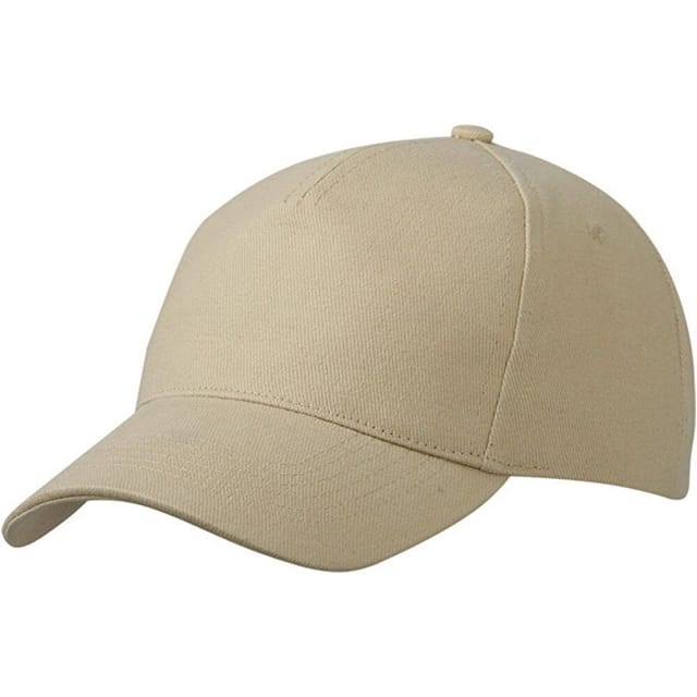 Myrtle Beach Myrtle Beach Men's 5 Panel Heavy Brushed Cotton Cap in Beige - 2
