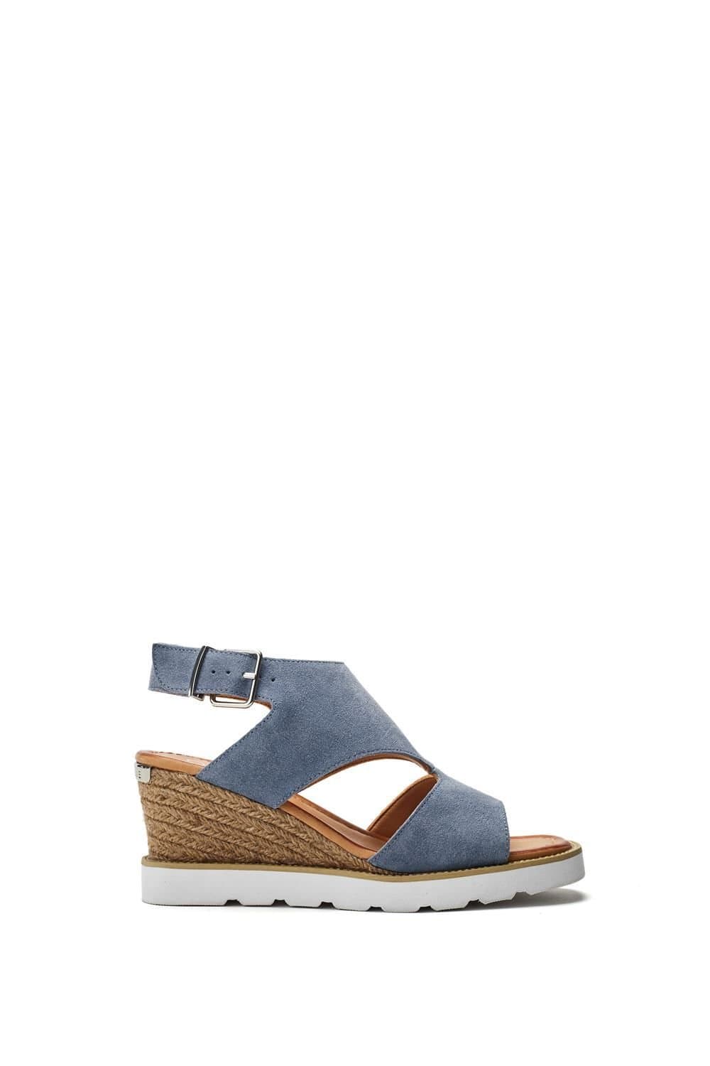 Moda In Pelle Moda In Pelle Light Blue Suede Wedges