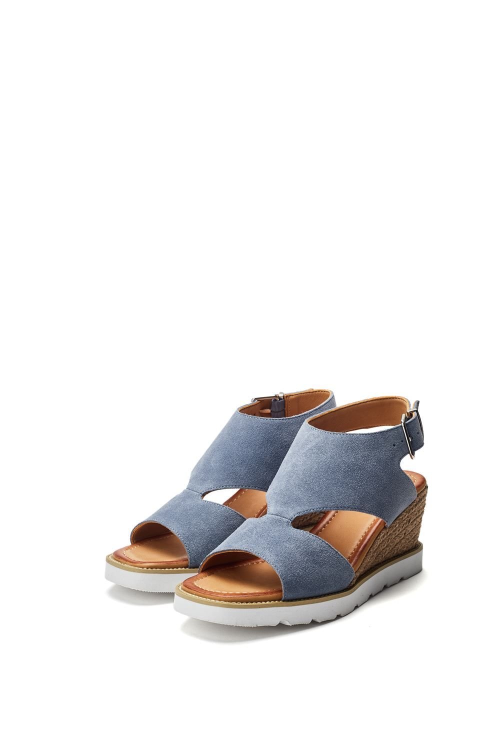 Moda In Pelle Moda In Pelle Women's 'Mapel' Suede Wedges in Light Blue - 2