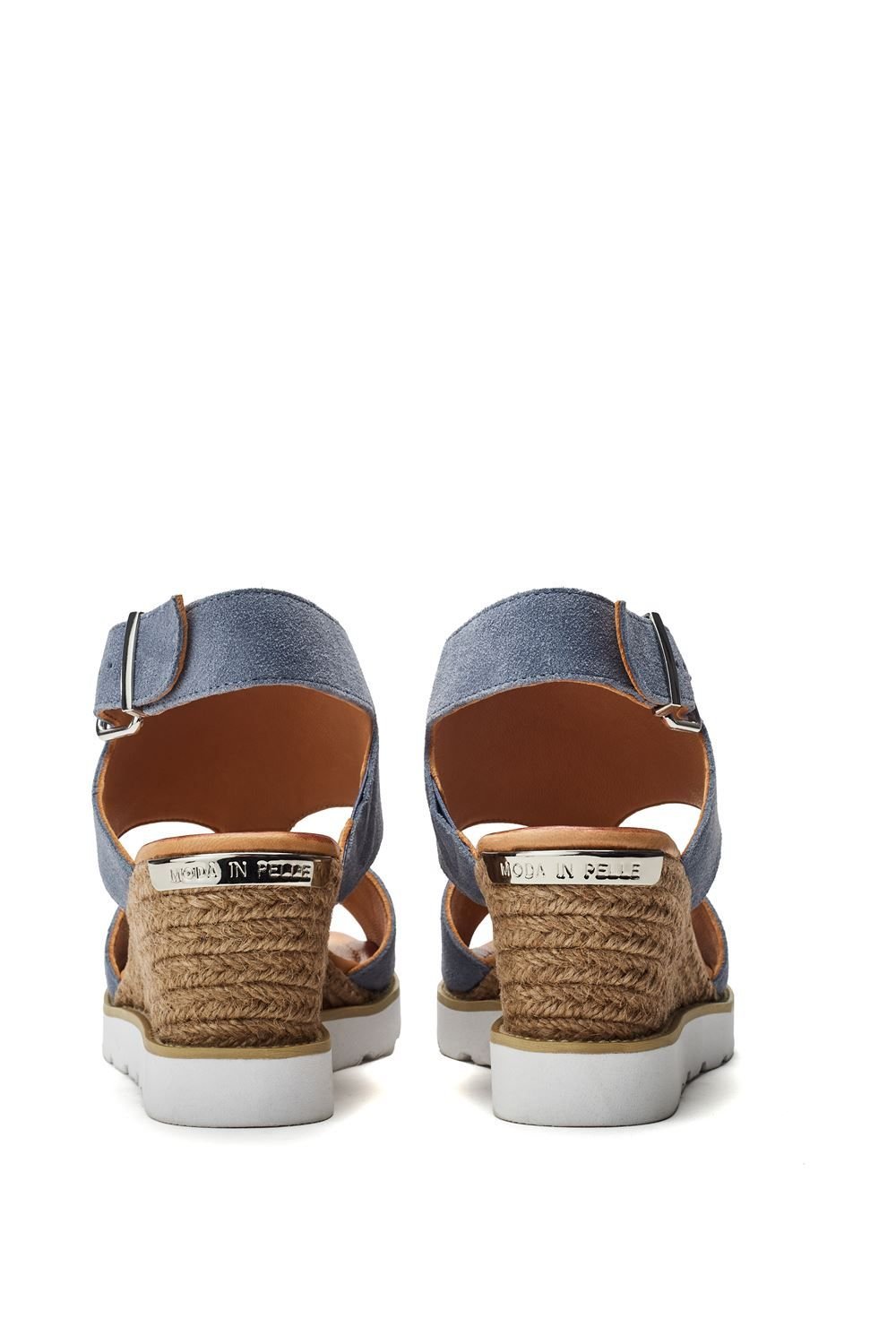 Moda In Pelle Moda In Pelle Women's 'Mapel' Suede Wedges in Light Blue - 3