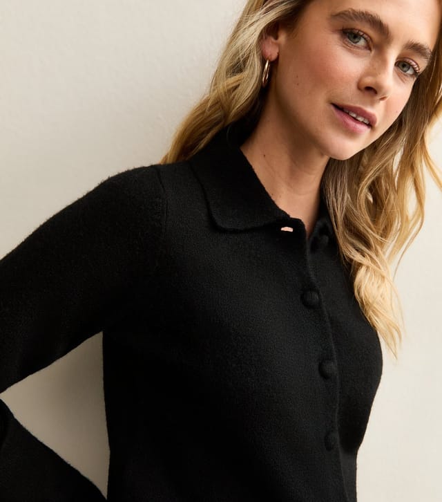 New Look Women's Maternity Black Midweight Knit Cardigan New Look - 2