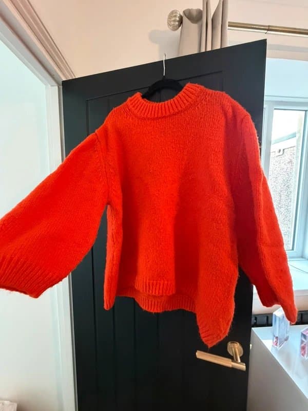 ASOS Design Women’s orange knit jumper Size XL