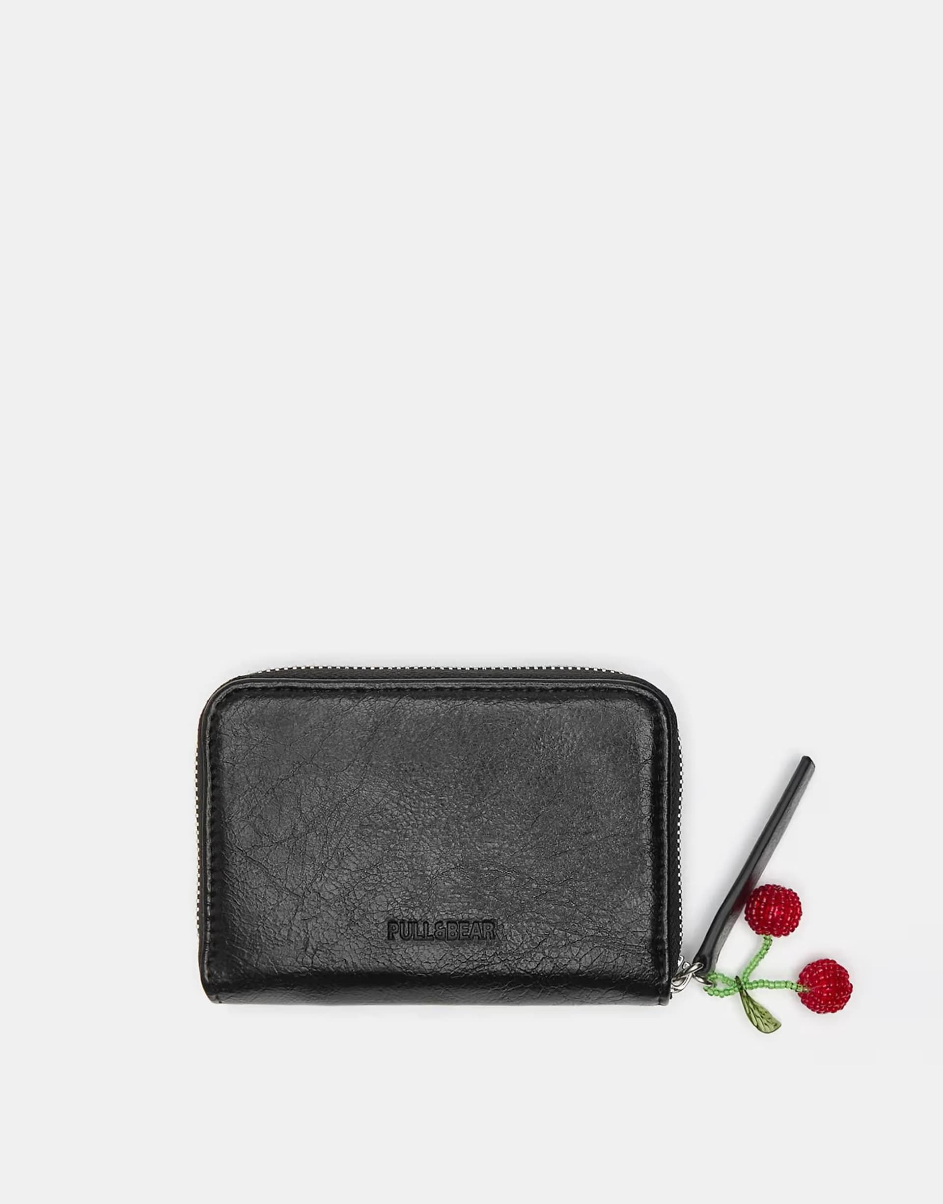 ASOS Pull&Bear Embellished wallet in black