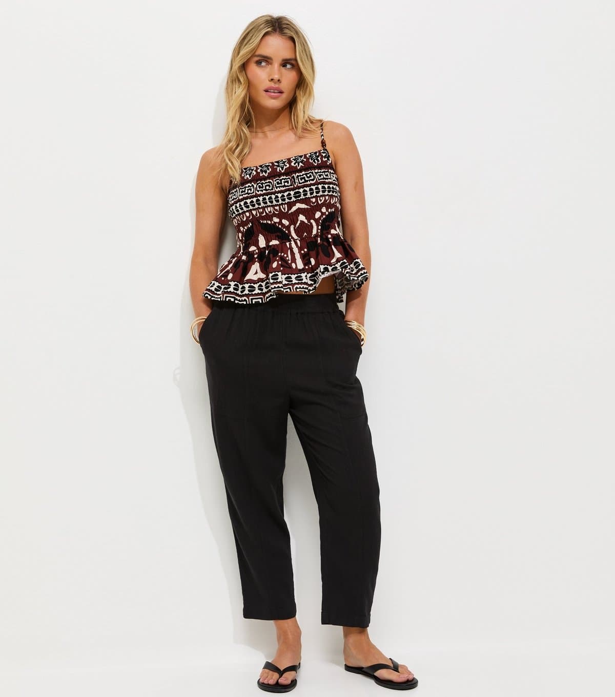 New Look Women's Petite Black Tapered Leg Trousers New Look