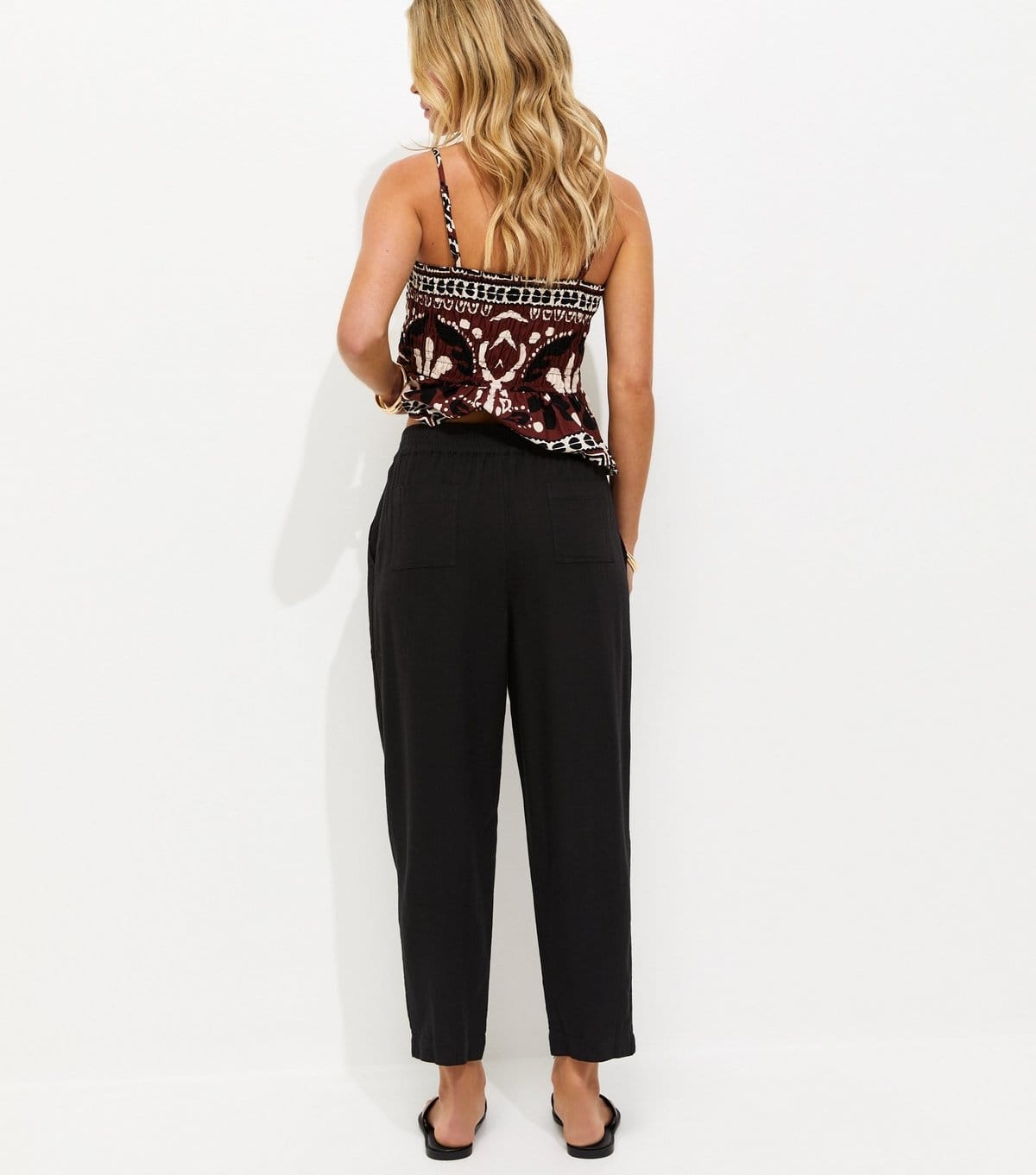 New Look Women's Petite Black Tapered Leg Trousers New Look - 4