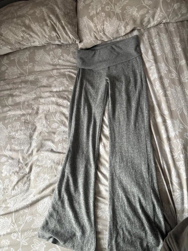 Bershka Flared knitted trousers