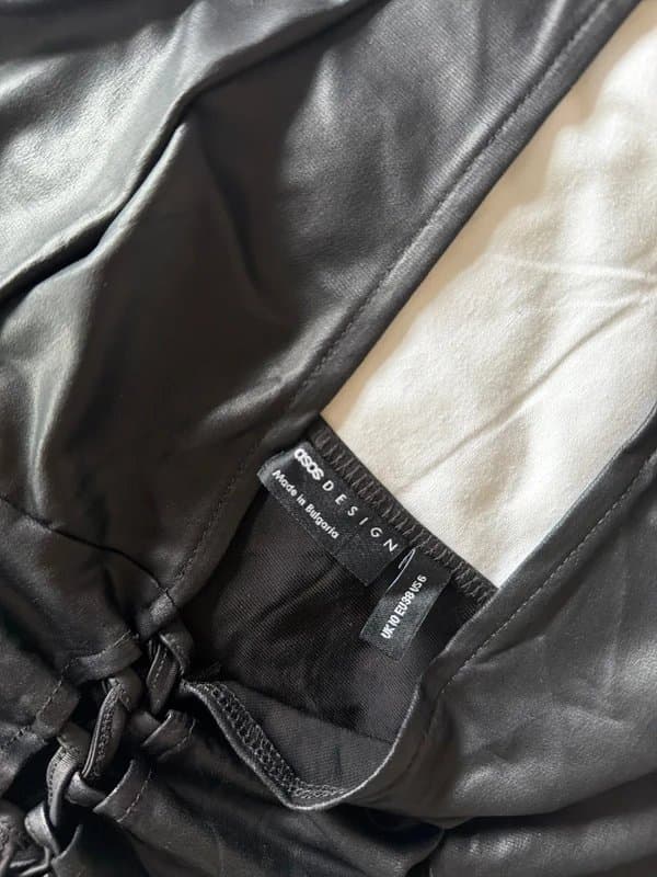 ASOS Design ASOS faux leather halter top