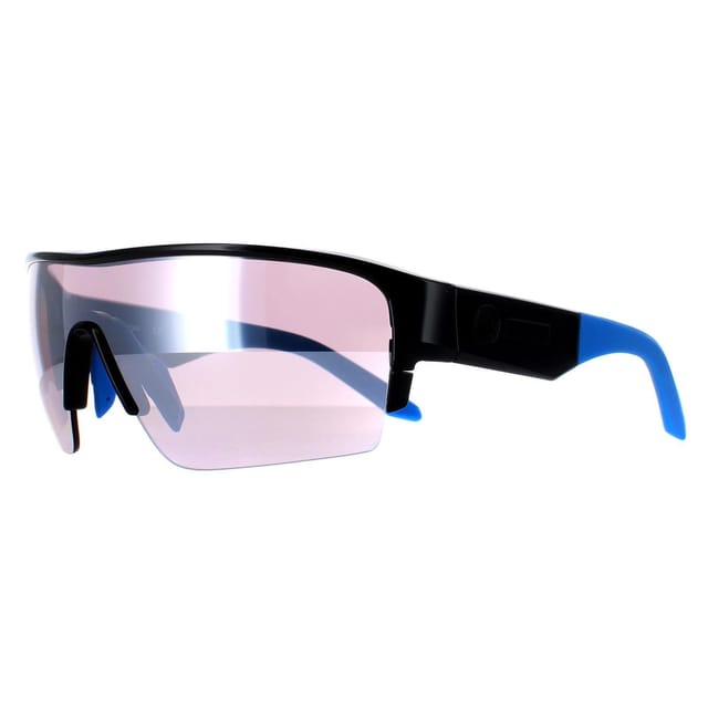 Dragon Dragon Men's Semi Rimless Shiny Black Lumalens Silver Ionized & Spare Tracer X - 2