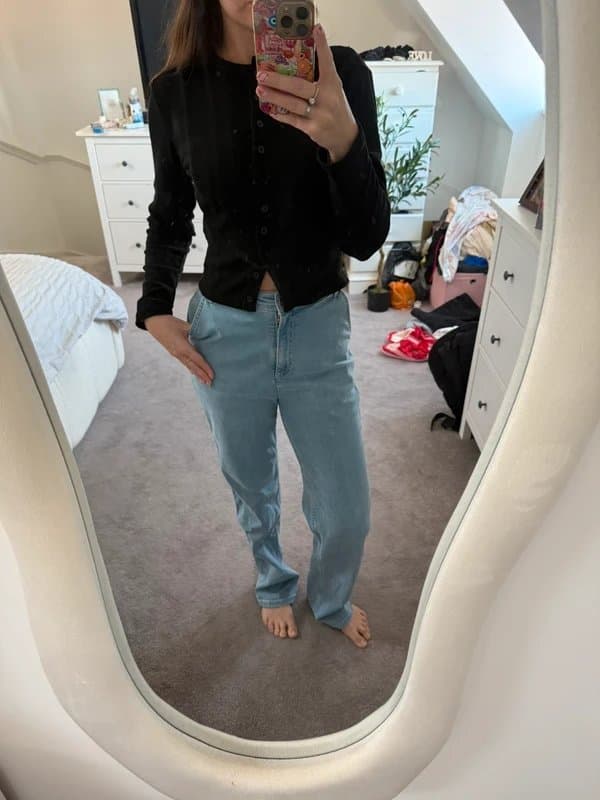 ASOS Tall friendly asos luxe straight leg blue jeans