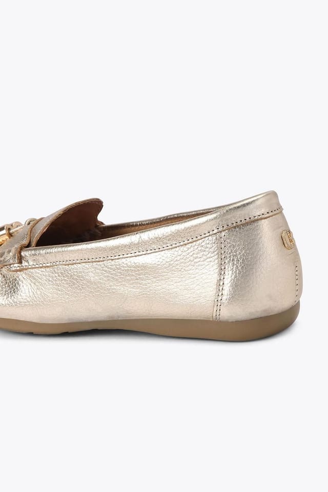 Carvela Carvela Women's 'Fiasco' Leather Flats in Gold - 3