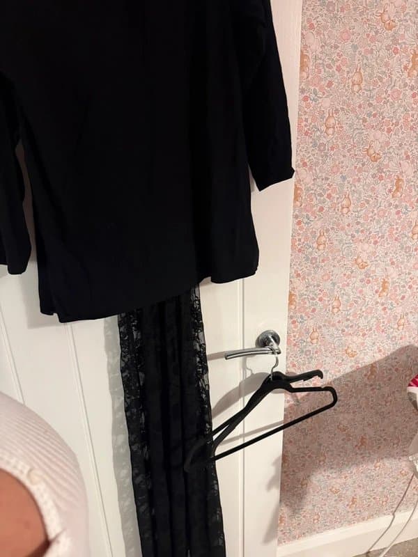 ASOS Asos black lace T-shirt dress