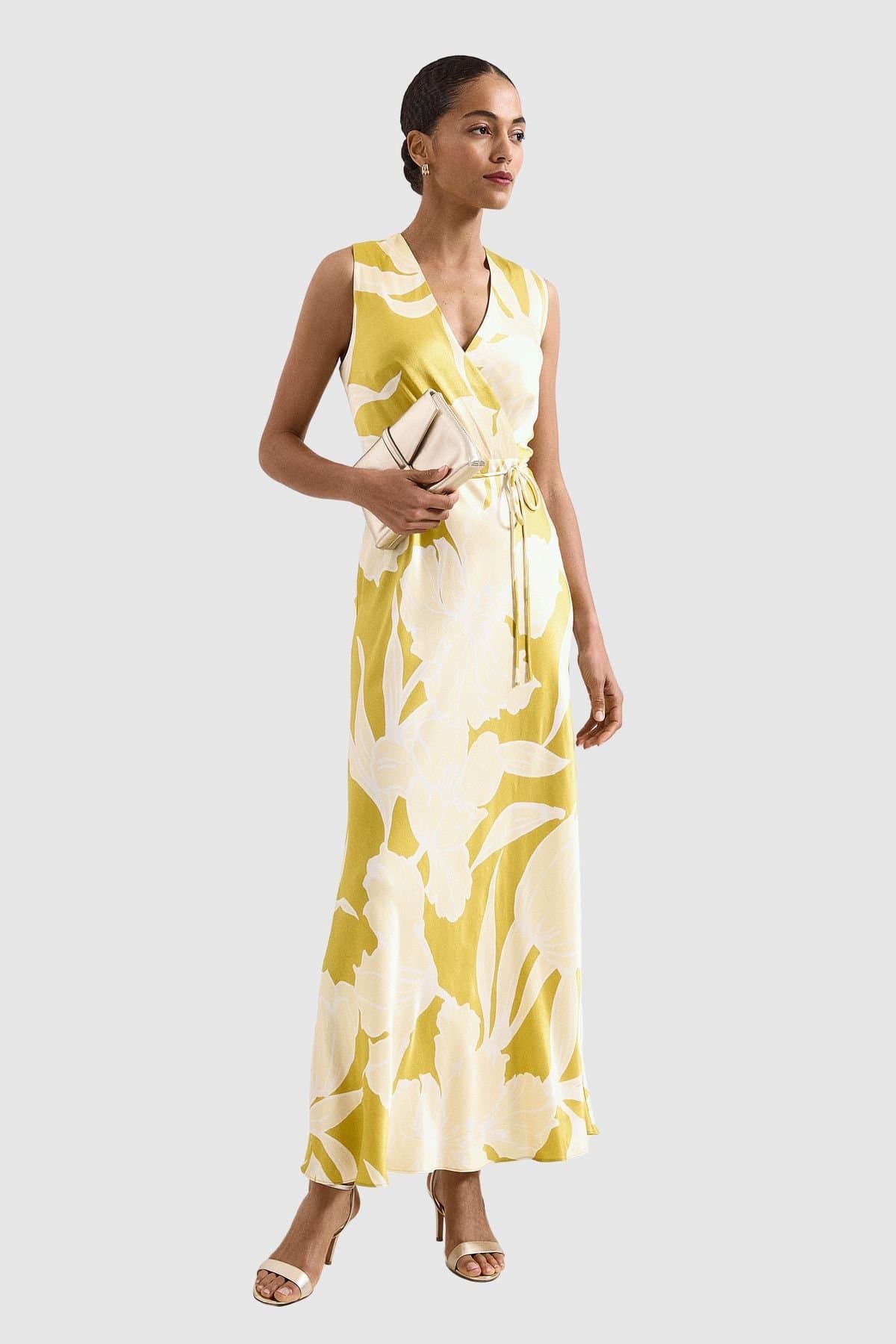 Phase Eight Phase Eight Women's Petite Paula Maxi Dress in Mustard