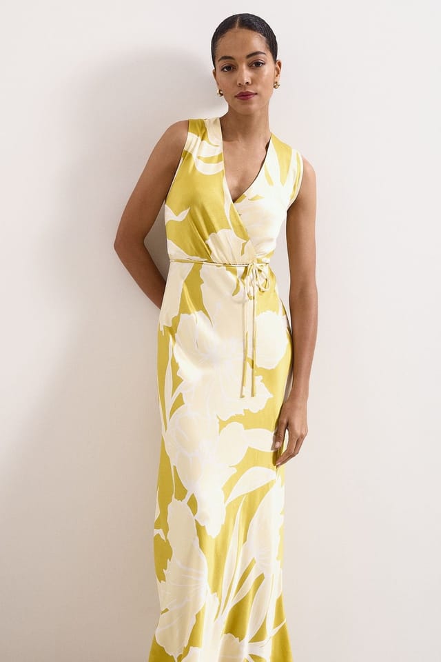 Phase Eight Phase Eight Women's Petite Paula Maxi Dress in Mustard - 3