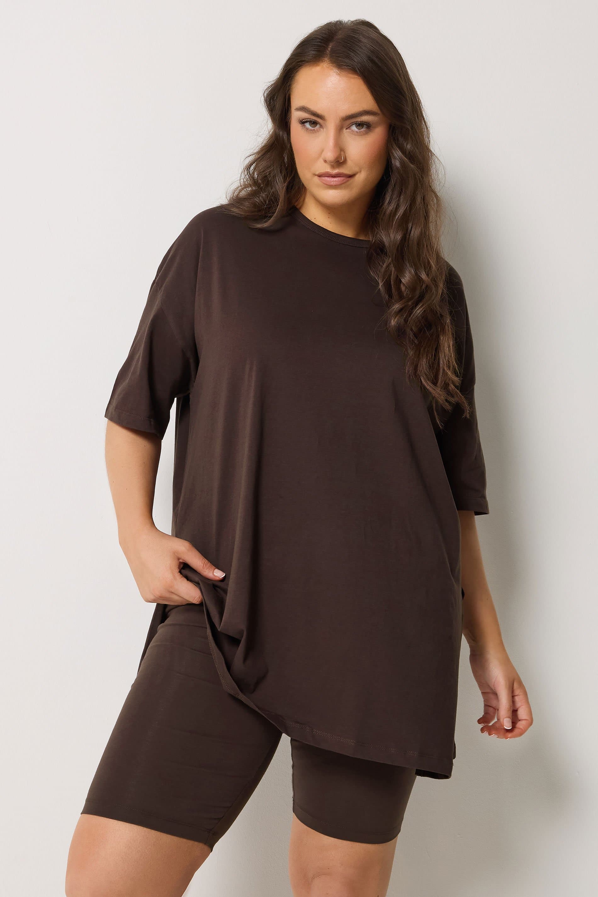 Yours Plus Size Chocolate Brown Shorts