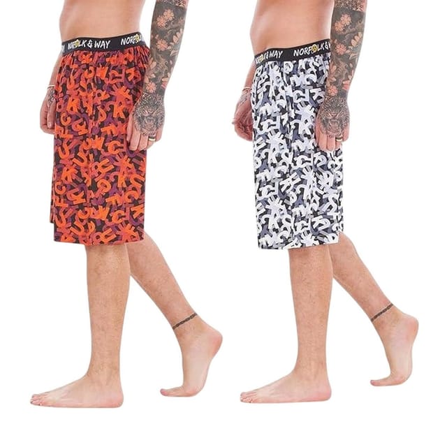 Norfolk Industries Norfolk Industries Men's Lounge Shorts Pack of 2 - 3