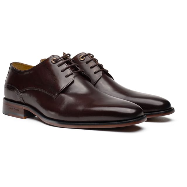 Simon Carter SIMON CARTER Men's Warren Derby Shoes in Brown - 2