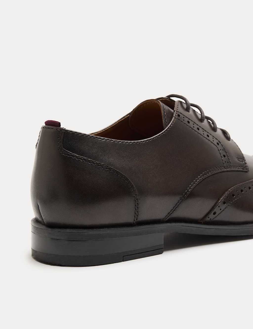 Marks & Spencer M&S Leather Brogues Dark Brown - 3