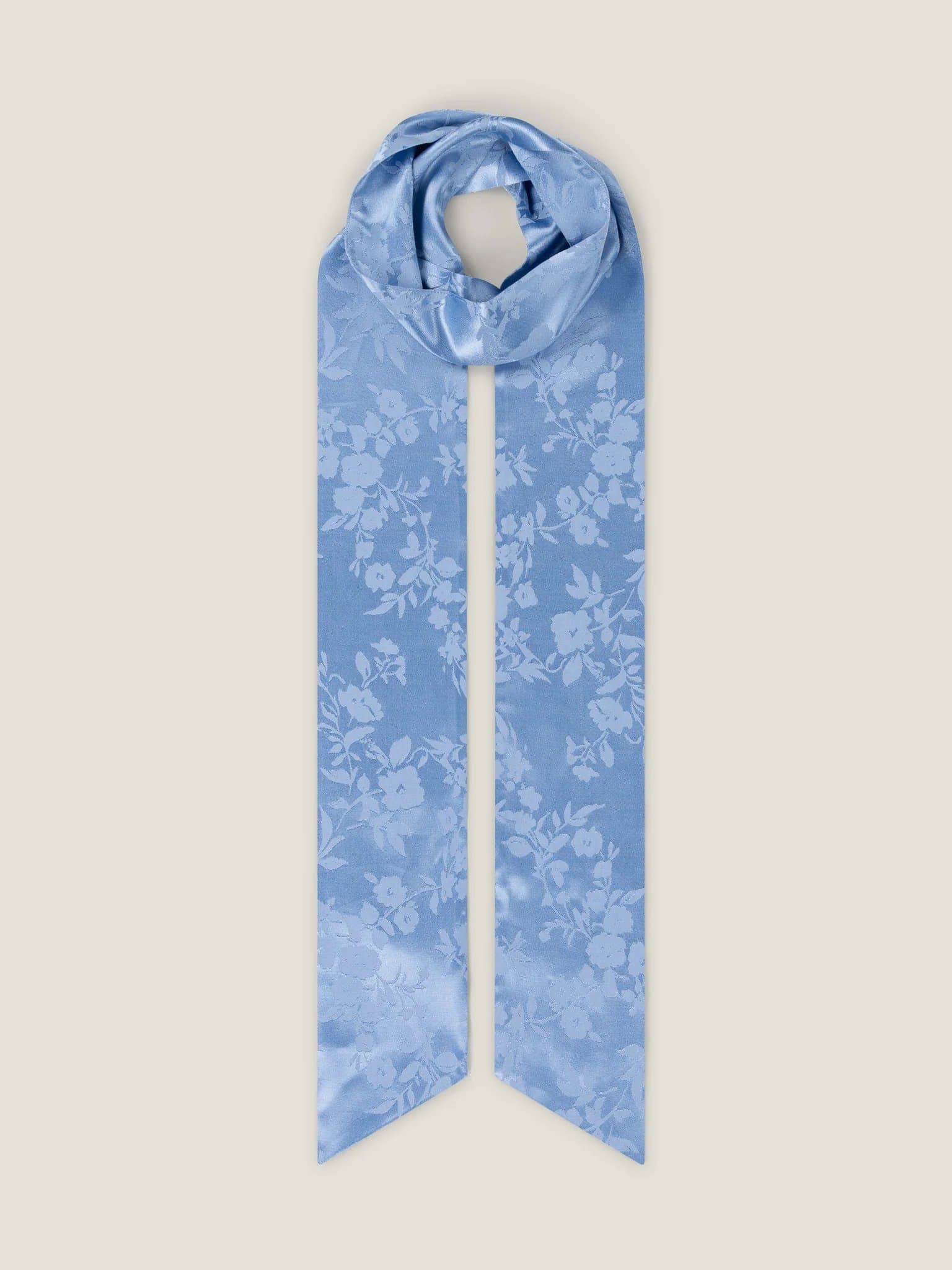 OMNES OMNES Floral Jacquard Scarf in Vista Blue