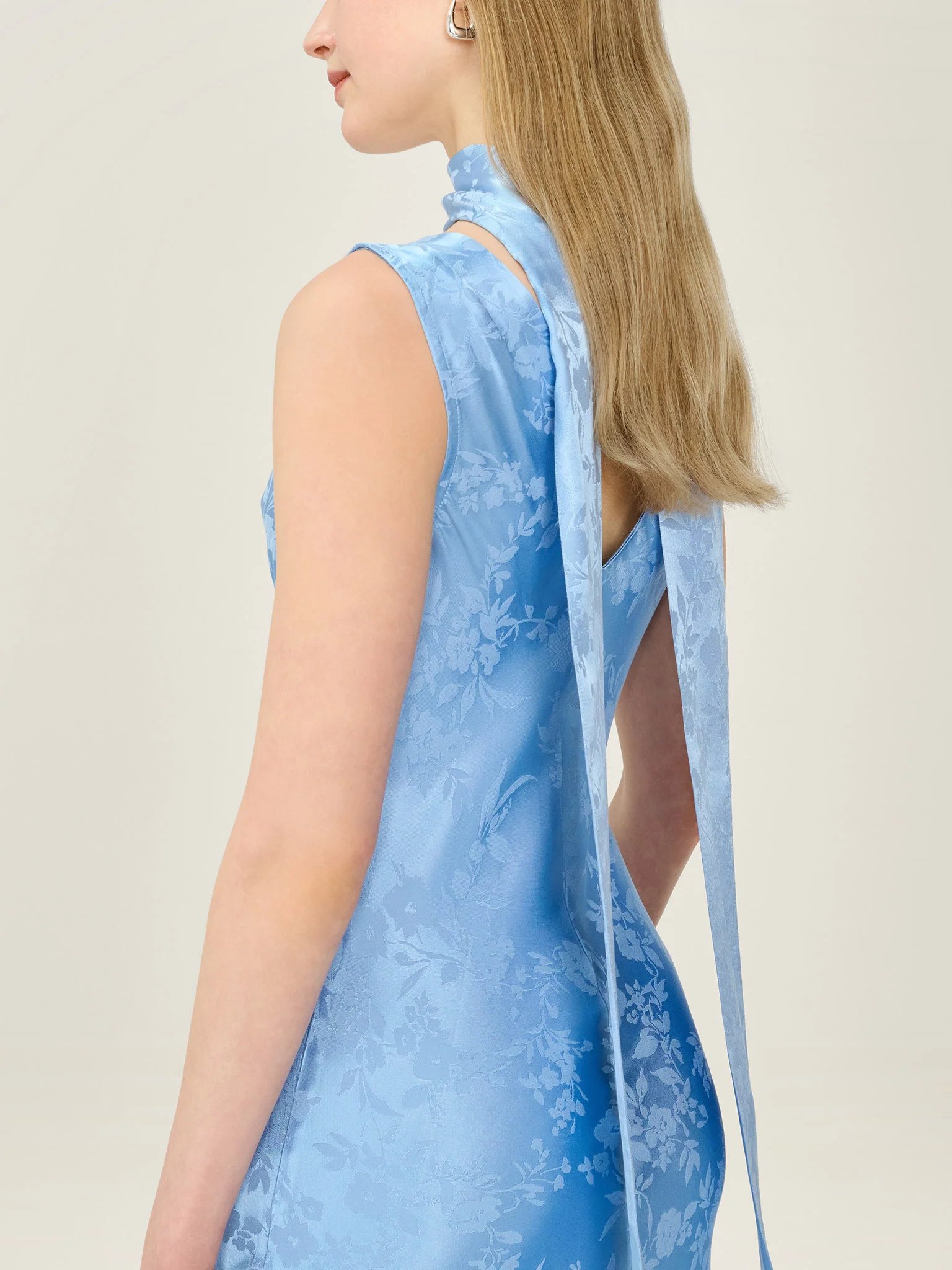 OMNES Scarlett Scarf in Vista Blue - 3