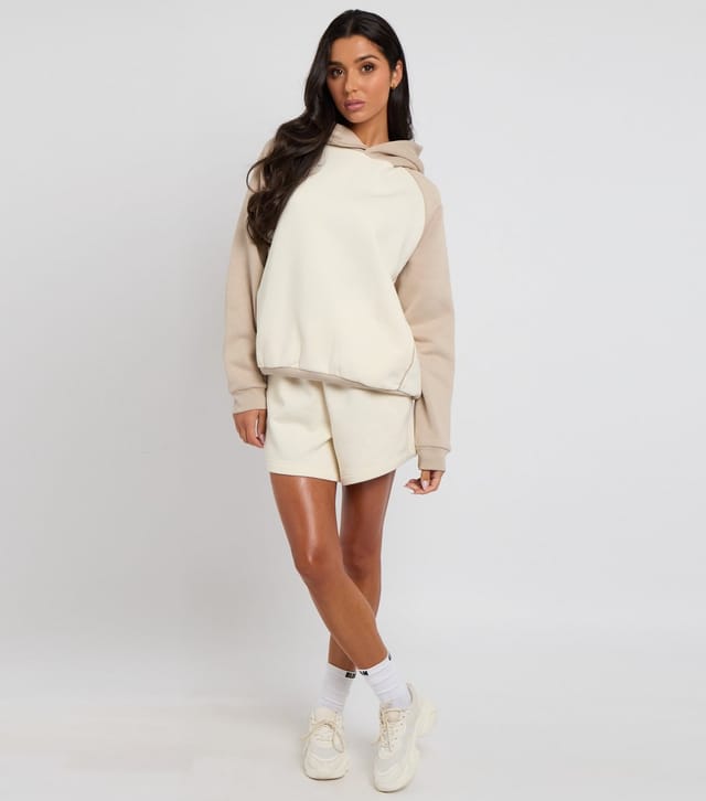 Urban Bliss Women's Cream Colour Block Hoodie Urban Bliss New Look - 2