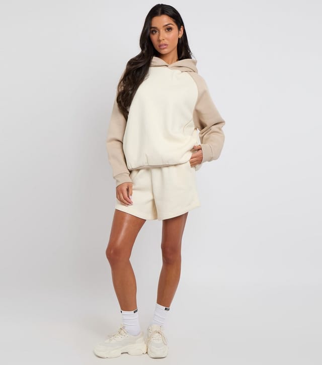 Urban Bliss Women's Cream Colour Block Hoodie Urban Bliss New Look - 3